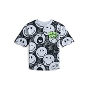 Smiley World Boys Graphic Tee with Short Sleeves, Sizes 4-18