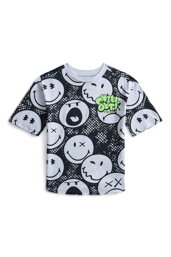 Smiley World Boys Graphic Tee with Short Sleeves, Sizes 4-18