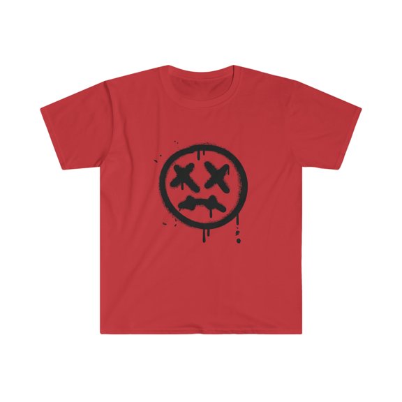 Smiley face graphic Unisex Softstyle T-Shirt