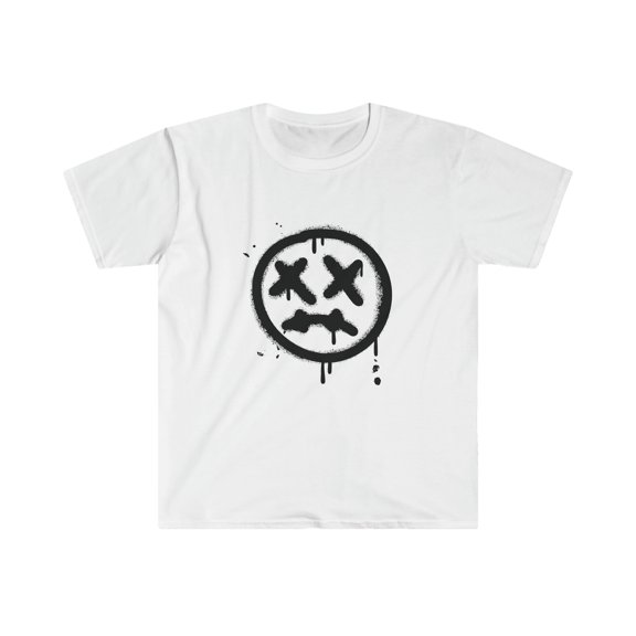 Smiley face graphic Unisex Softstyle T-Shirt