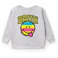 thumbnail image 1 of SmileyWorld Bruh Paint Drip Distressed - Youth Graphic Sweatshirt, 1 of 5