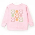 thumbnail image 1 of SmileyWorld Checkered Floral Smile - Youth Graphic Sweatshirt, 1 of 9