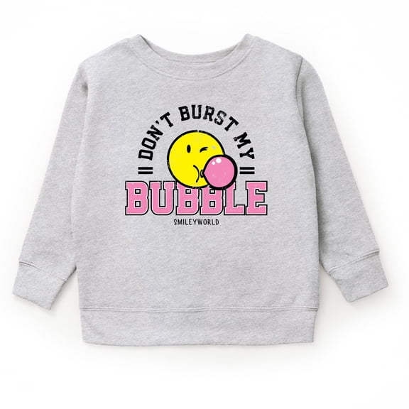 SmileyWorld Don't Burst My Bubble - Youth Graphic Sweatshirt
