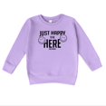 thumbnail image 1 of SmileyWorld Just Happy To Be Here - Toddler Graphic Sweatshirt, 1 of 17