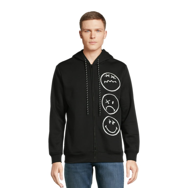 Graphic Hoodie Black Smile Hoodie Shein Evil Smile Cartoon Graphic