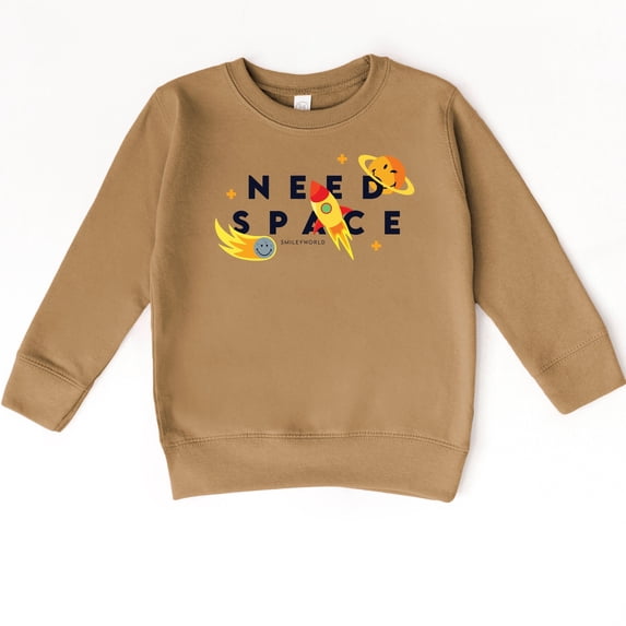 SmileyWorld Need Space - Toddler Graphic Sweatshirt