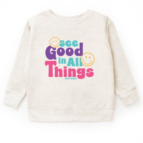 SmileyWorld See Good In All Things - Youth Graphic Sweatshirt