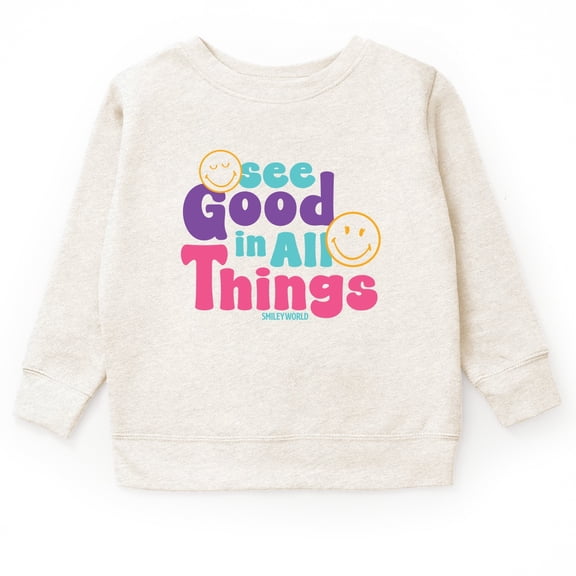 SmileyWorld See Good In All Things - Youth Graphic Sweatshirt