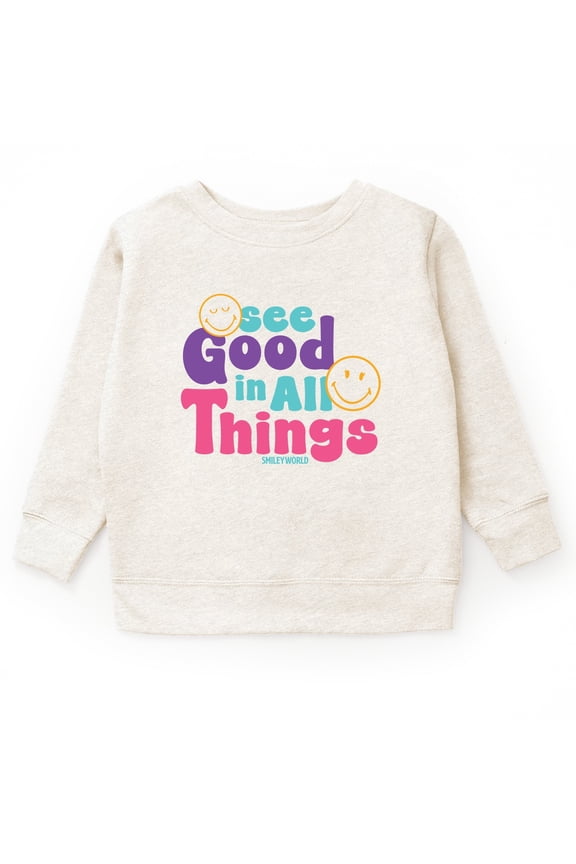 SmileyWorld See Good In All Things - Youth Graphic Sweatshirt