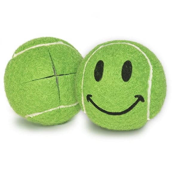2PCS Smileyballs Pre-cut Walker Tennis Ball Glides (Green)