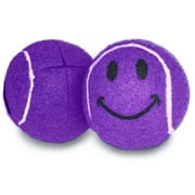 2PCS Smileyballs Pre-cut Walker Tennis Ball Glides (Purple)