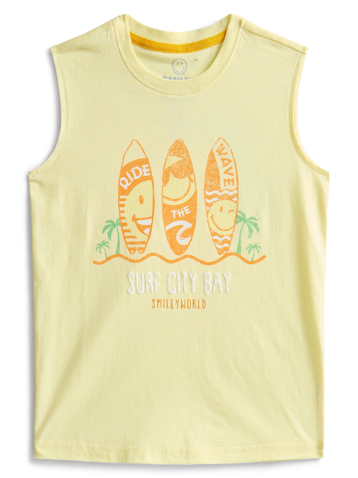 Smileyworld Boys Tank Top,Crew Neck, Sizes XS - 2XL
