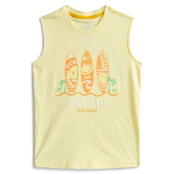 Smileyworld Boys Tank Top,Crew Neck, Sizes XS - 2XL
