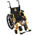 thumbnail image 1 of Smilez Pediatric Wheelchair Yellow 14" Seat Width, All Accessories Included, 1 of 14