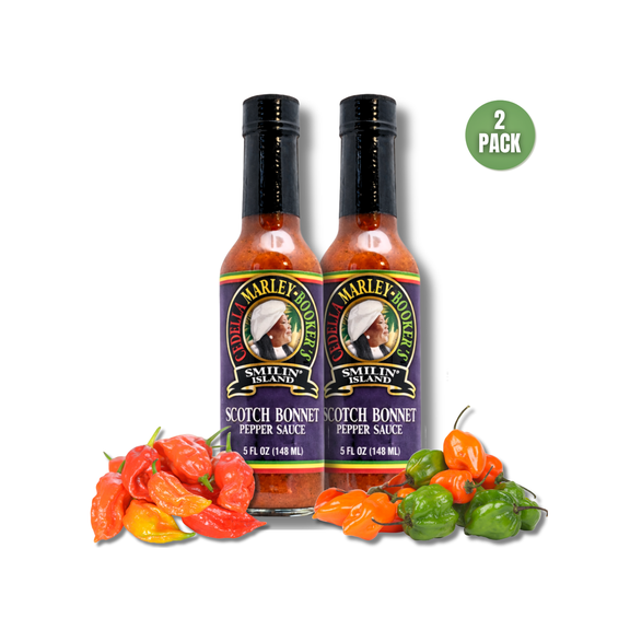 Smilin Island Scotch Bonnet Pepper Hot Sauce - 2 Pack, 5 oz Bottle
