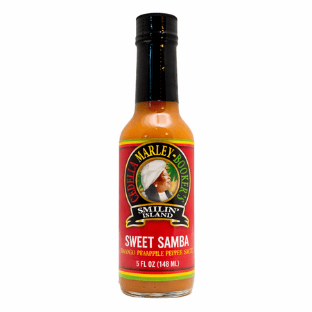 Smilin Island Sweet Samba Pineapple Mango Habanero Hot Sauce, Caribbean Sweet Heat, 5 fl oz