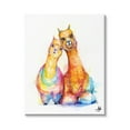 thumbnail image 1 of Smiling Alpacas Rainbow Animals Animals & Insects Graphic Art Gallery Wrapped Canvas Print Wall Art, 1 of 7