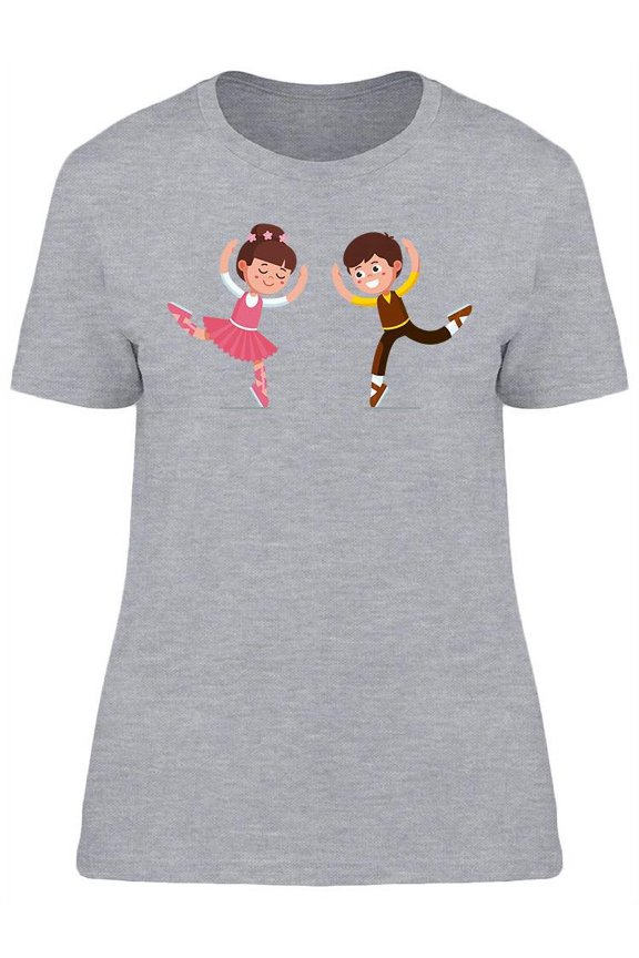 Smiling Ballet Dancer Kids T-Shirt Women -Image by Shutterstock, Female Large