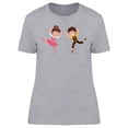 thumbnail image 1 of Smiling Ballet Dancer Kids  T-Shirt Women -Image by Shutterstock, Female Medium, 1 of 2