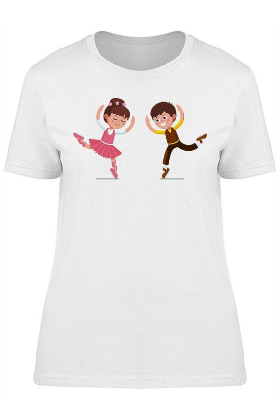 Smiling Ballet Dancer Kids  T-Shirt Women -Image by Shutterstock, Female x-Large