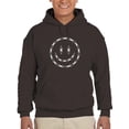 thumbnail image 1 of Smiling Barb Wire Face Hoodie Men -Image by Shutterstock, Male 3X-Large, 1 of 4