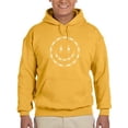 thumbnail image 1 of Smiling Barb Wire Face Hoodie Men -Image by Shutterstock, Male Small, 1 of 4