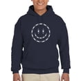 thumbnail image 1 of Smiling Barb Wire Face Hoodie Men -Image by Shutterstock, Male XX-Large, 1 of 4