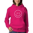 thumbnail image 1 of Smiling Barb Wire Face Hoodie Women -Image by Shutterstock, Female 5X-Large, 1 of 4