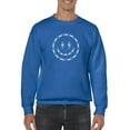 thumbnail image 1 of Smiling Barb Wire Face Sweatshirt Men -Image by Shutterstock, Male Large, 1 of 4