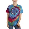 thumbnail image 1 of Smiling Barb Wire Face Tie Dye Spiral Women -Image by Shutterstock, Female x-Large, 1 of 4
