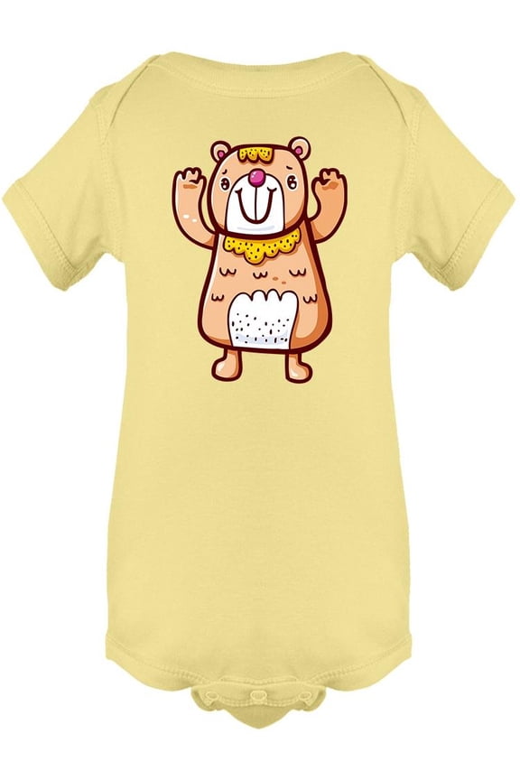 Smiling Bear Bodysuit Infant -Image by Shutterstock,  Newborn