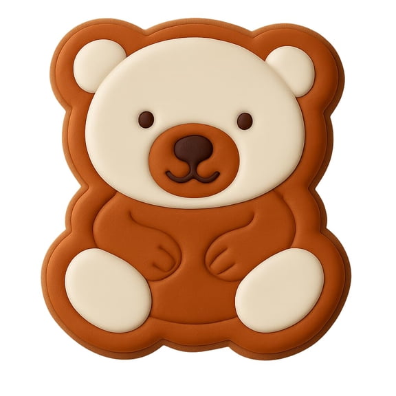 Smiling Bear Cookie Cutter & Stamp - 3x4 Fun Kitchen Baking