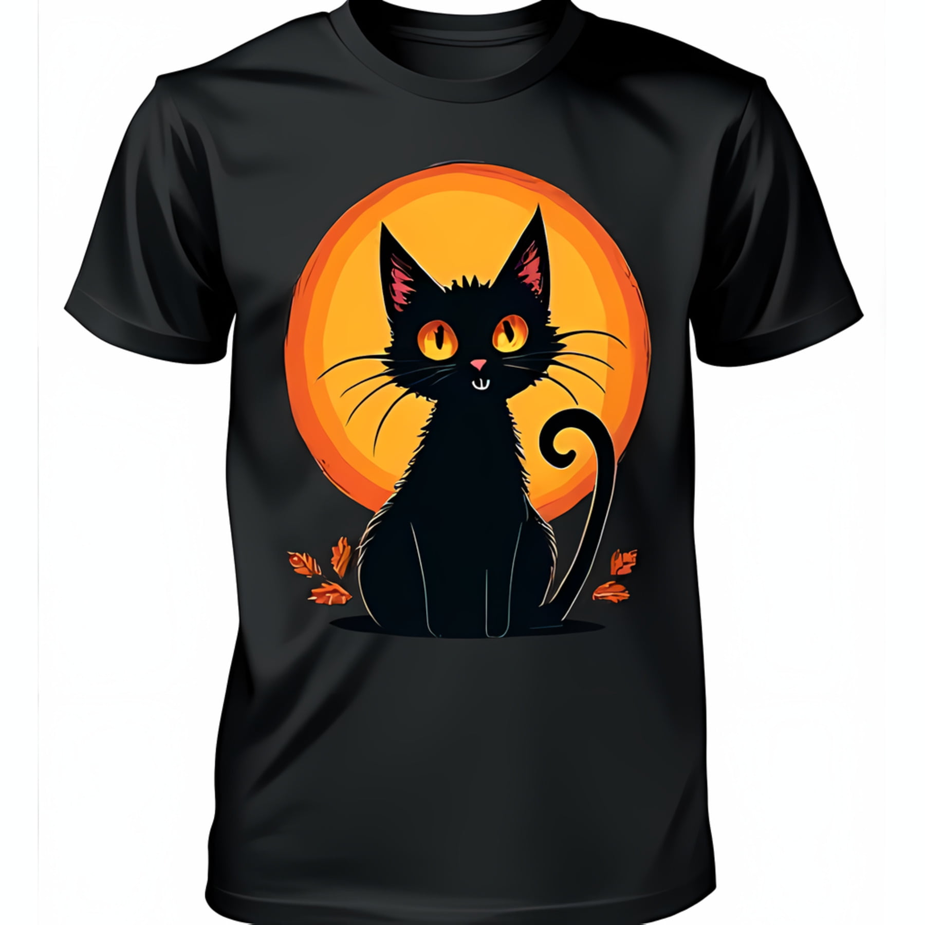 New bold cat graphic tee black s/m