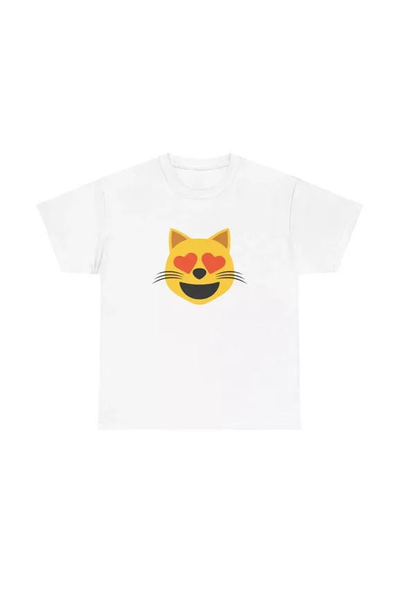 Smiling Cat With Heart Eyes T-Shirt
