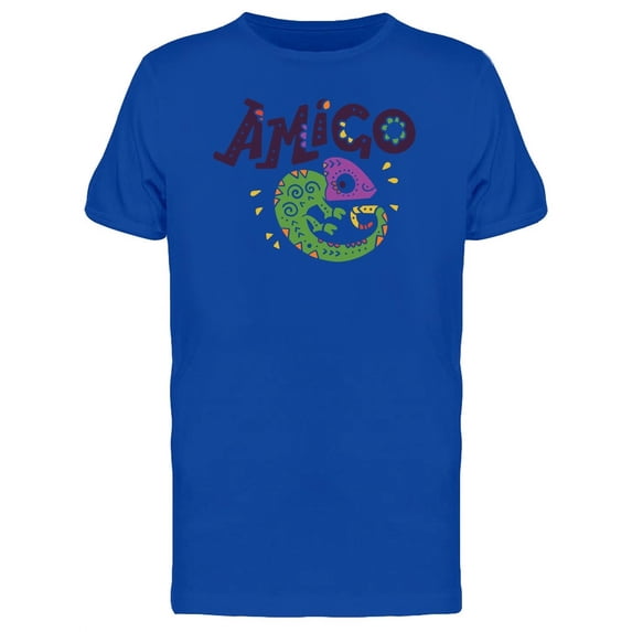 Smiling Chameleon T-Shirt Men -Image by Shutterstock, Male 4X-Large