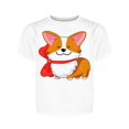 thumbnail image 1 of Smiling Corgi Emoji Tee Girl's -Image by Shutterstock, 1 of 2