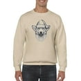 thumbnail image 1 of Smiling Corgi W Santa Hat Sweatshirt Men -Image by Shutterstock, Male 3X-Large, 1 of 4