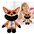 Smiling Critters Terrifying Smiling Animal Plush Toy Big Mouth Fox 11in