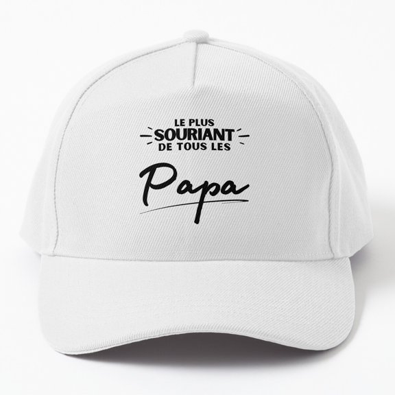 Smiling Dad Baseball Cap, Christmas Birthday Family Appreciation Gift Design, Classic Hat