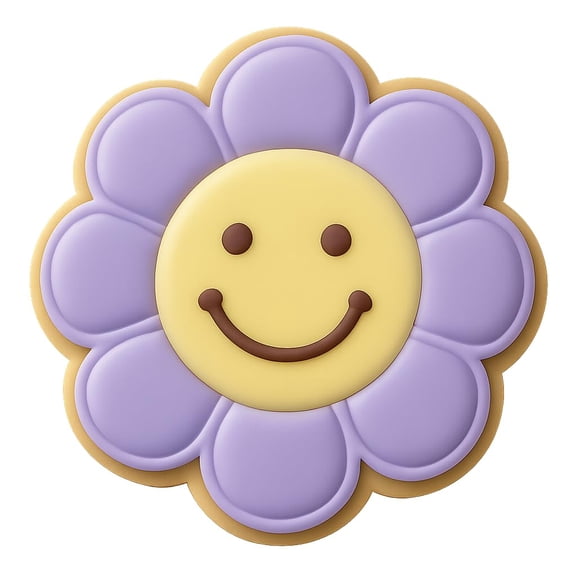 Smiling Daisy Cookie Cutter & Stamp - 4x4