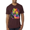 thumbnail image 1 of Smiling Dog | Colorful Neon Golden Retreiver | Dean Russo Art Animal Lover Mens Premium Tri Blend T-Shirt, Cardinal, XX-Large, 1 of 6