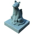 thumbnail image 1 of Smiling Dragon Statue – Natural Jade Green Appearance – Made of Resin – Lightweight – 21” Height, 1 of 3