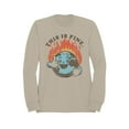 thumbnail image 1 of Smiling Earth on Fire Men's Sweatshirt, 1 of 3