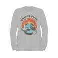 thumbnail image 1 of Smiling Earth on Fire Men's Sweatshirt, 1 of 3