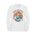 thumbnail image 1 of Smiling Earth on Fire Women's Sweatshirt, 1 of 3