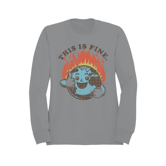 Smiling Earth on Fire Women's Sweatshirt
