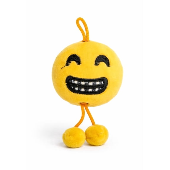 Smiling Emoji Plush Keychain Toy Soft Stuffed Hanging Doll with Rope Legs Cute Gift