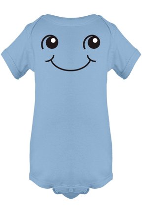 Smiling Face Bodysuit Infant -Image by Shutterstock, Newborn