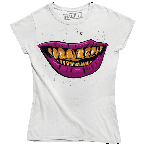 Smiling Face With Rotten th, Golden Colored funny Gold th T-Shirt