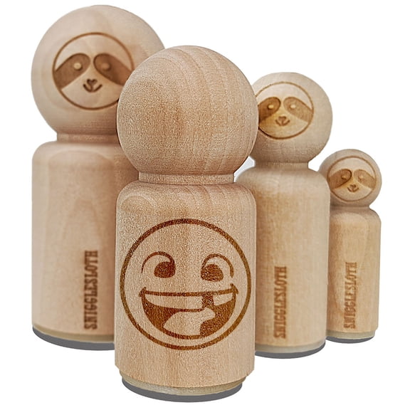 Smiling Face with Missing Tooth Dentist Teeth Rubber Stamp for Scrapbooking Crafting Stamping - Mini 1/2 Inch